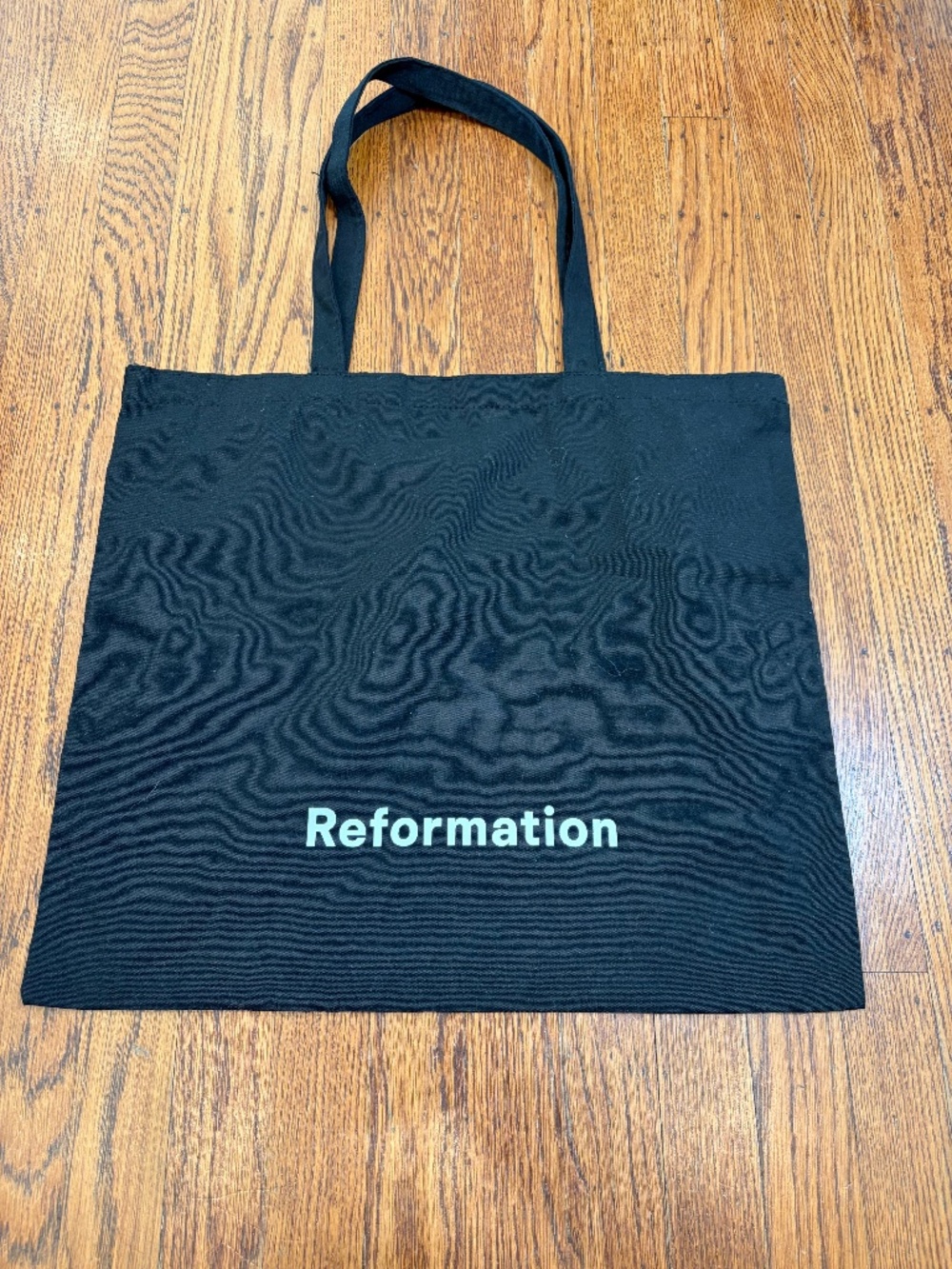 Reformation Large Branded Tote Bag | Black | 16" x 18"